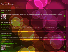 Tablet Screenshot of nativemuse.blogspot.com