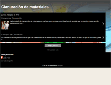Tablet Screenshot of cianuraciondeloro.blogspot.com