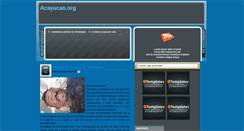 Desktop Screenshot of acayucanorg.blogspot.com