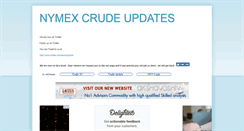 Desktop Screenshot of nymexcrudeupdates.blogspot.com