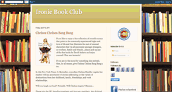 Desktop Screenshot of ironicbookclub.blogspot.com