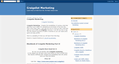 Desktop Screenshot of craigslist-marketing.blogspot.com