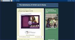 Desktop Screenshot of christileeinkorea.blogspot.com