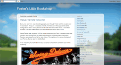 Desktop Screenshot of fosterslittlebookshop.blogspot.com