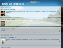 Tablet Screenshot of fosterslittlebookshop.blogspot.com