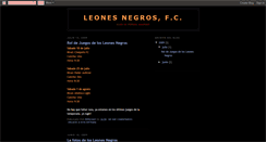 Desktop Screenshot of leonesnegrosfc.blogspot.com