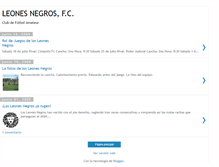 Tablet Screenshot of leonesnegrosfc.blogspot.com