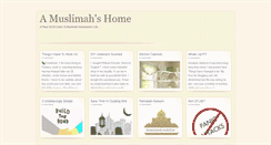 Desktop Screenshot of amuslimahshome.blogspot.com