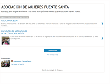 Tablet Screenshot of fuentesanta.blogspot.com