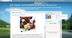 Desktop Screenshot of brooklynchiropractor.blogspot.com