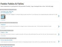 Tablet Screenshot of feeblefoiblesfollies.blogspot.com