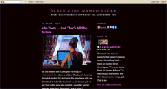 Desktop Screenshot of blackgirlnamedbecky.blogspot.com