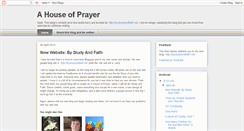 Desktop Screenshot of ahouseofprayer.blogspot.com