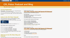 Desktop Screenshot of cplpoker.blogspot.com