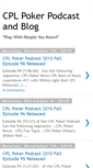 Mobile Screenshot of cplpoker.blogspot.com