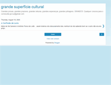 Tablet Screenshot of grandesuperficiecultural.blogspot.com