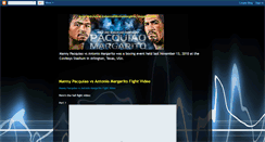 Desktop Screenshot of mannypacquiaovsantoniomargarito.blogspot.com