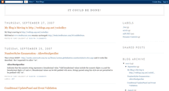 Desktop Screenshot of couldbedone.blogspot.com