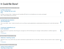Tablet Screenshot of couldbedone.blogspot.com