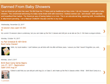 Tablet Screenshot of banned-from-baby-showers.blogspot.com