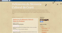 Desktop Screenshot of memoriaculturaldoceara.blogspot.com