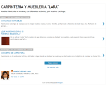 Tablet Screenshot of carpinteriaymueblerialara.blogspot.com