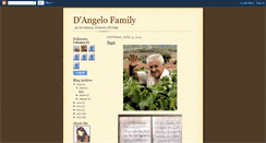 Desktop Screenshot of dangelofamily.blogspot.com