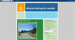 Desktop Screenshot of biketoursbc.blogspot.com