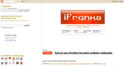 Desktop Screenshot of ifranks.blogspot.com