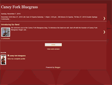 Tablet Screenshot of caneyforkbluegrass.blogspot.com