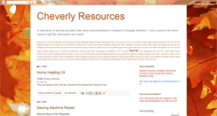 Desktop Screenshot of cheverlyresources.blogspot.com