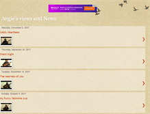 Tablet Screenshot of angiesviewsandnews.blogspot.com