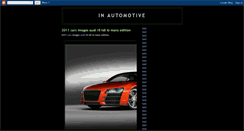 Desktop Screenshot of in-automotives.blogspot.com