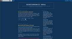 Desktop Screenshot of geoeconomicsindia.blogspot.com