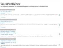 Tablet Screenshot of geoeconomicsindia.blogspot.com
