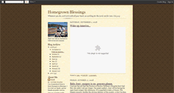 Desktop Screenshot of homegrownblessings.blogspot.com