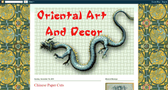 Desktop Screenshot of orientalartdecor.blogspot.com