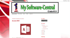 Desktop Screenshot of mysoftware-central.blogspot.com