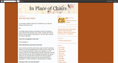 Desktop Screenshot of inplaceofchairs.blogspot.com