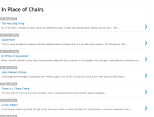 Tablet Screenshot of inplaceofchairs.blogspot.com