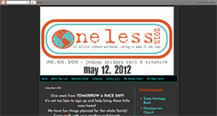 Desktop Screenshot of oneless5k.blogspot.com