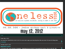 Tablet Screenshot of oneless5k.blogspot.com