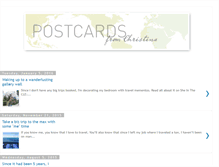 Tablet Screenshot of christinaspostcards.blogspot.com