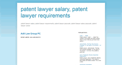 Desktop Screenshot of patentlawyersalary.blogspot.com