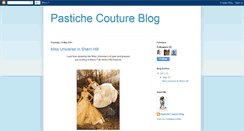 Desktop Screenshot of pastichecoutureblog.blogspot.com