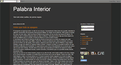 Desktop Screenshot of palabrainterior.blogspot.com