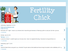 Tablet Screenshot of fertilitychick.blogspot.com