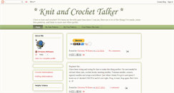 Desktop Screenshot of knitandcrochettalker.blogspot.com