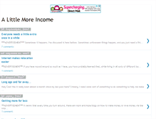 Tablet Screenshot of alittlemoreincome.blogspot.com