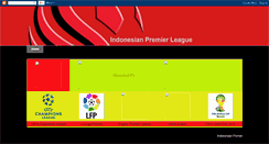 Desktop Screenshot of indonesianpremierleague.blogspot.com